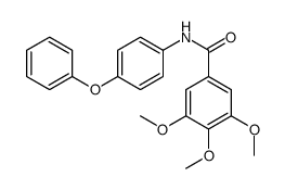 3,4,5-trimethoxy-N-(4-phenoxyphenyl)benzamide Structure