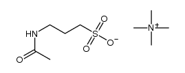 tetramethylammonium N-acetylhomotaurinate Structure