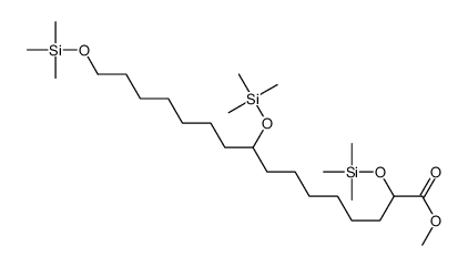 methyl 2,9,16-tris(trimethylsilyloxy)hexadecanoate结构式