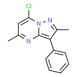 7-Chloro-2,5-dimethyl-3-phenylpyrazolo[1,5-a]pyrimidine Structure