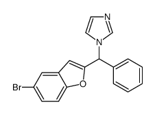 1-[(5-bromo-1-benzofuran-2-yl)-phenylmethyl]imidazole Structure