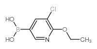 5-氯-6-乙氧基吡啶-3-硼酸结构式
