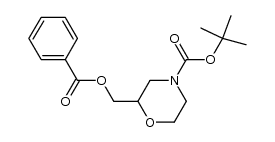 1,1-dimethylethyl 2-{[(phenylcarbonyl)oxy]methyl}-4-morpholinecarboxylate Structure