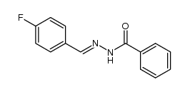 N'-(4-fluorobenzylidene)benzohydrazide Structure