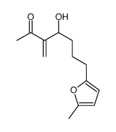 4-hydroxy-7-(5-methylfuran-2-yl)-3-methylideneheptan-2-one Structure