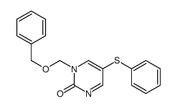 1-(phenylmethoxymethyl)-5-phenylsulfanylpyrimidin-2-one结构式