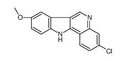 3-chloro-8-methoxy-11H-indolo[3,2-c]quinoline结构式