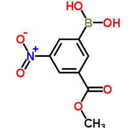 [3-(Methoxycarbonyl)-5-nitrophenyl]boronic acid structure