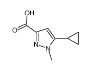 5-Cyclopropyl-1-methyl-1H-pyrazole-3-carboxylic acid structure