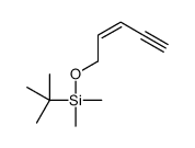 tert-butyl-dimethyl-pent-2-en-4-ynoxysilane Structure