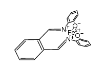 [Fe(2-((1)-2-[2-[(1)-2-aza-2-2-(2-hydroxyphenyl)vinyl]phenyl]-1-azavinyl)phenol(-2H))] Structure