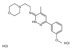 6-(3-methoxyphenyl)-4-methyl-N-(2-morpholin-4-ylethyl)pyridazin-3-amine,dihydrochloride结构式