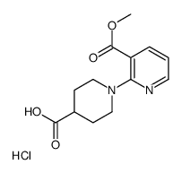 1-(3-(Methoxycarbonyl)pyridin-2-yl)piperidine-4-carboxylic acid hydrochloride picture