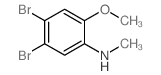4,5-Dibromo-2-methoxy-N-methylaniline Structure