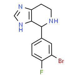 4-(3-Bromo-4-fluorophenyl)-4,5,6,7-tetrahydro-3H-imidazo[4,5-c]pyridine structure