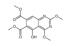 dimethyl 2,4-dimethoxy-5-hydroxyquinazoline-6,7-dicarboxylate结构式