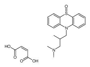 dimethyl-[γ-(5-oxo-5λ4-phenothiazin-10-yl)-isobutyl]-amine, hydrogenmaleate Structure