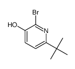2-bromo-6-(1,1-dimethylethyl)-3-pyridinol结构式