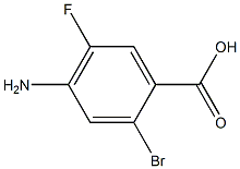 4-Amino-2-bromo-5-fluoro-benzoic acid结构式