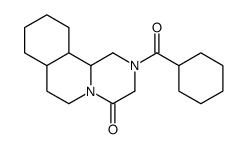 2-(cyclohexanecarbonyl)-3,6,7,7a,8,9,10,11,11a,11b-decahydro-1H-pyrazino[2,1-a]isoquinolin-4-one Structure