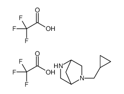 2-Cyclopropylmethyl-2,5-diaza-bicyclo[2.2.1]heptane di-trifluoroacetic acid Structure