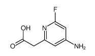 2-(4-amino-6-fluoropyridin-2-yl)acetic acid Structure