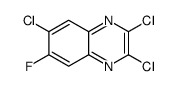 2,3,6-三氯-7-氟喹噁啉结构式