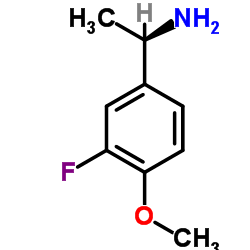 (1R)-1-(3-Fluoro-4-methoxyphenyl)ethanamine Structure