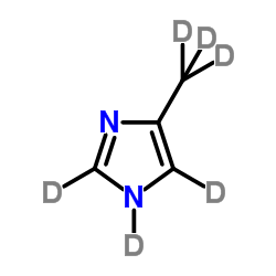 4-甲基咪唑-D6结构式