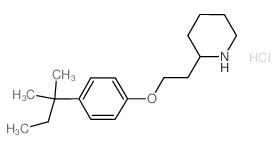 2-{2-[4-(tert-Pentyl)phenoxy]ethyl}piperidine hydrochloride结构式