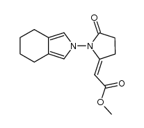 methyl 2-(5-oxo-1-(4,5,6,7-tetrahydro-2H-isoindol-2-yl)pyrrolidin-2-ylidene)acetate结构式