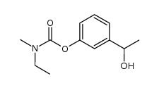 3-(1-羟乙基)苯基乙基(甲基)氨基甲酸酯结构式