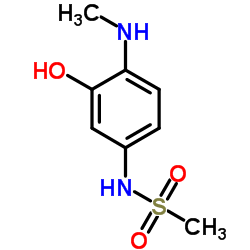 N-[3-Hydroxy-4-(methylamino)phenyl]methanesulfonamide结构式