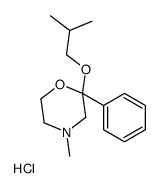 4-methyl-2-(2-methylpropoxy)-2-phenylmorpholine,hydrochloride Structure