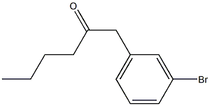 1-(3-BROMOPHENYL)HEXAN-2-ONE Structure