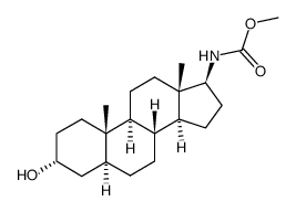 3α-hydroxy-17β-methoxycarbamoyl-5α-androstane Structure