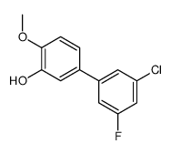 5-(3-chloro-5-fluorophenyl)-2-methoxyphenol结构式