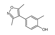 4-(3,5-dimethyl-1,2-oxazol-4-yl)-2-methylphenol结构式