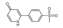 2-(4-methylsulfonylphenyl)-1H-pyridin-4-one结构式