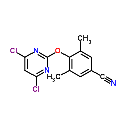 4-[(4,6-Dichloro-2-pyrimidinyl)oxy]-3,5-dimethylbenzonitrile结构式