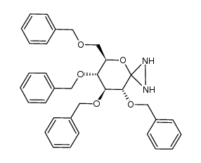 1,5-anhydro-2,3,4,6-tetra-O-benzyl-1-hydrazi-D-glucitol Structure
