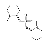 (E)-1-methyl-N-[(E)-(1-methylpiperidin-2-ylidene)amino]sulfonylpiperidin-2-imine Structure