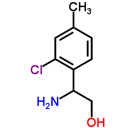 2-Amino-2-(2-chloro-4-methylphenyl)ethanol结构式