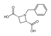 cis-1-benzylazetidine-2,4-dicarboxylic acid结构式