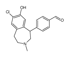 7-chloro-8-hydroxy-1-(4'-formylphenyl)-3-methyl-2,3,4,5-tetrahydro-1H-3-benzazepine结构式
