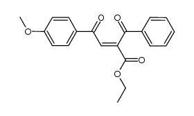 ethyl 2-benzoyl-4-(4-methoxyphenyl)-4-oxobut-2-enoate Structure