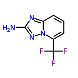 5-(三氟甲基)-[1,2,4]三唑并[1,5-a]吡啶-2-胺结构式