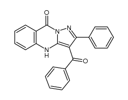 3-benzoyl-2-phenyl-4H-pyrazolo[5,1-b]quinazolin-9-one Structure