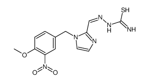 [(E)-[1-[(4-methoxy-3-nitrophenyl)methyl]imidazol-2-yl]methylideneamino]thiourea结构式