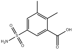 2,3-二甲基-5-氨磺酰苯甲酸结构式